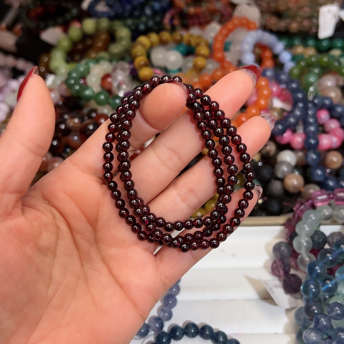 【闪购商品】烟晶手链银S925镶嵌a**9489