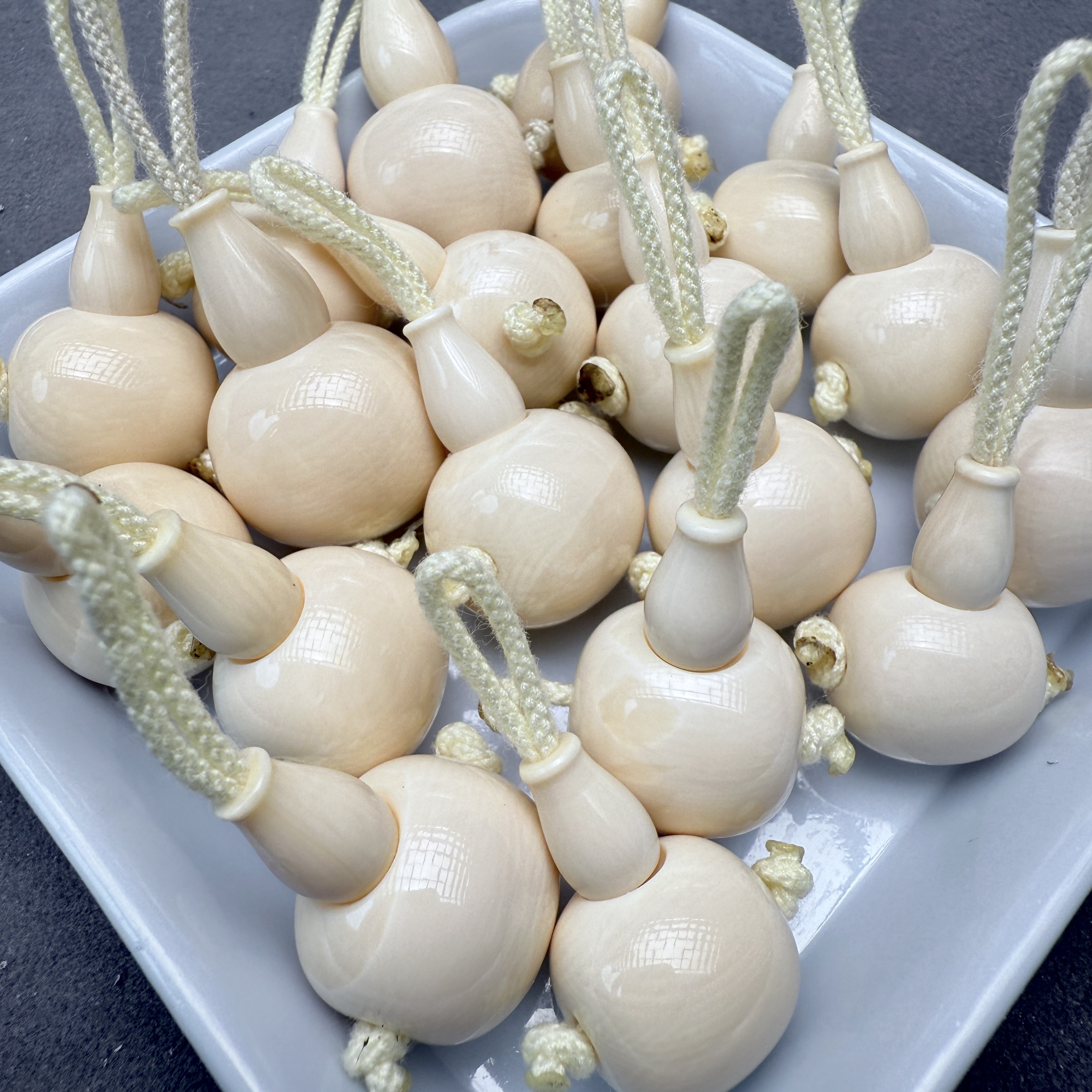 【4A全品】猛犸象牙藏式分体三通配饰