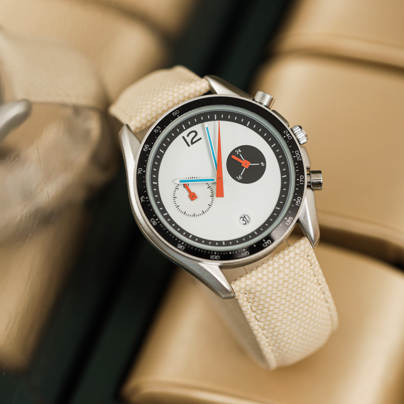 【黎莎专属】CILOA时尚大表盘百搭防水石英腕表男士皮带手表-507