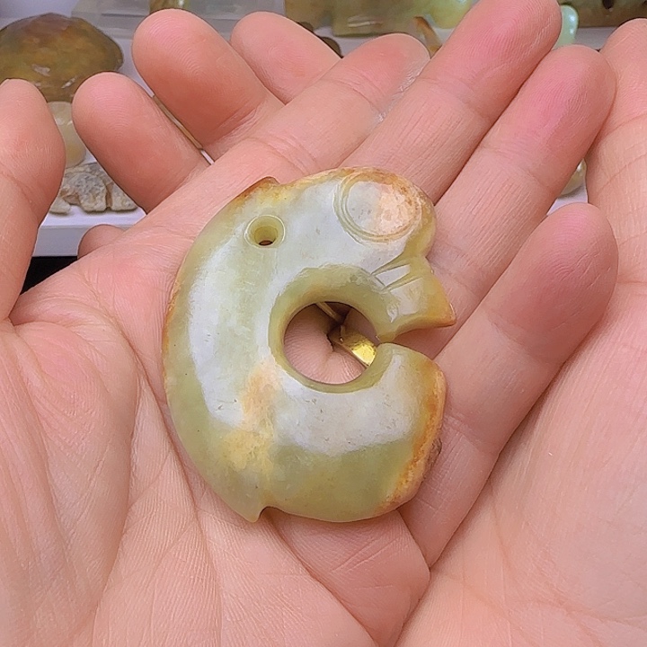 和田玉吊坠(不含链)未镶嵌