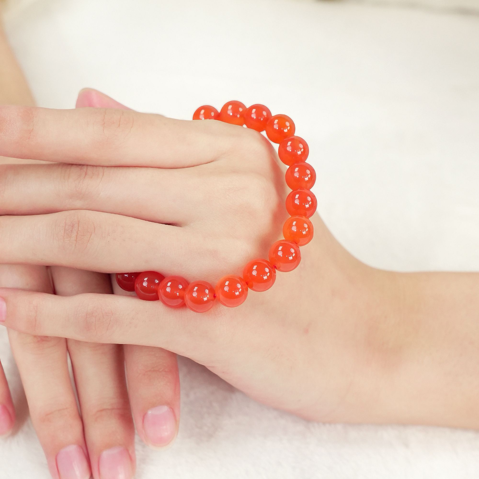 9M原矿保山单圈手串南红玛瑙（直播确认品质）