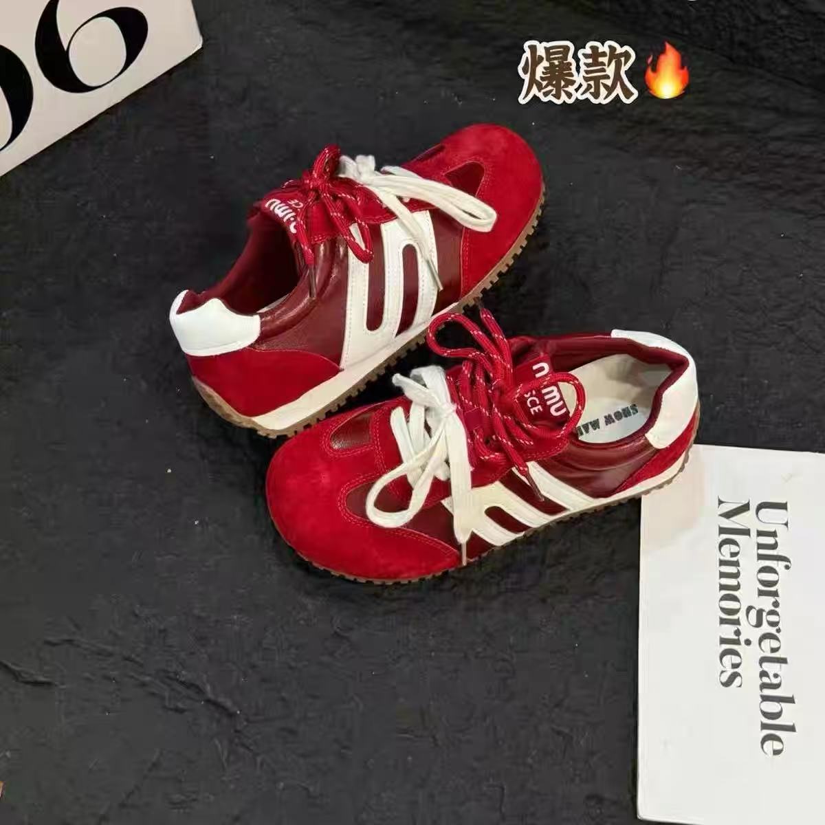 【888】1121/9997-11/176 女鞋德训鞋新款复古休闲阿甘鞋平底鞋