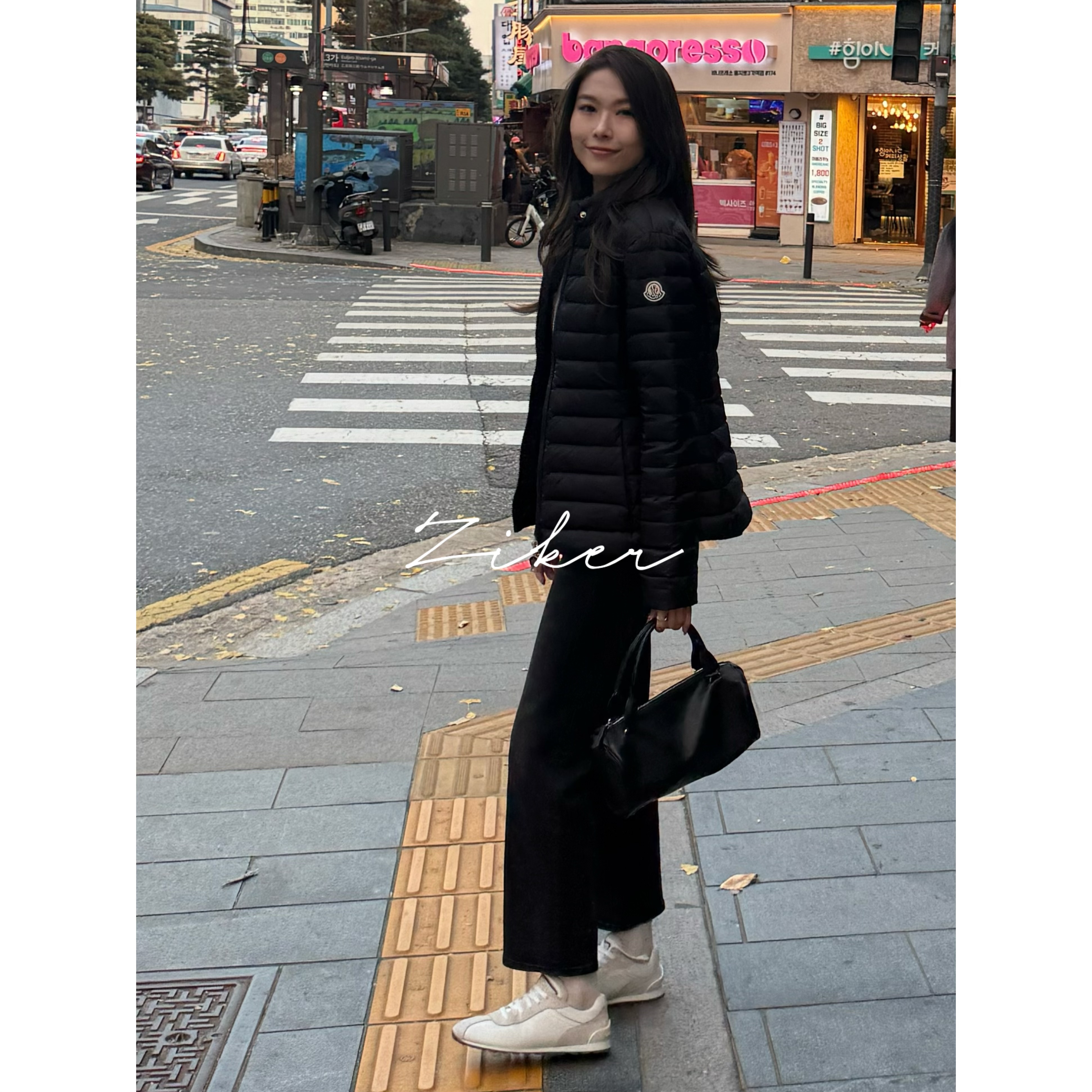 ZIKER｜“腿精裤”ISKO进口土耳其面料 黑色九分直筒裤女休闲长裤