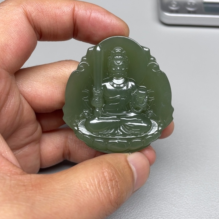 和田玉吊坠(不含链)未镶嵌华*