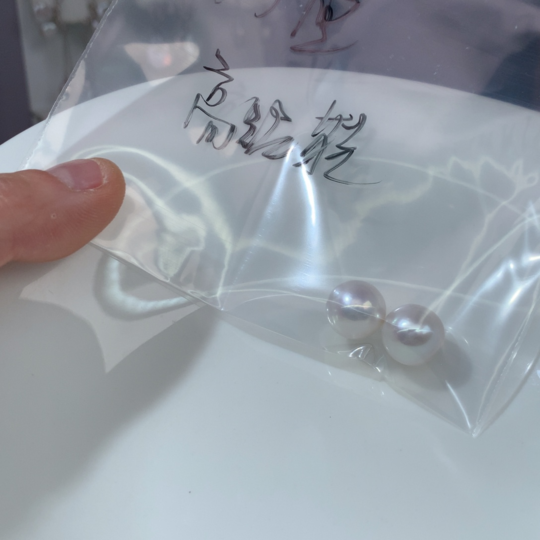 阿***.耳钉银S925镶嵌淡水珍珠