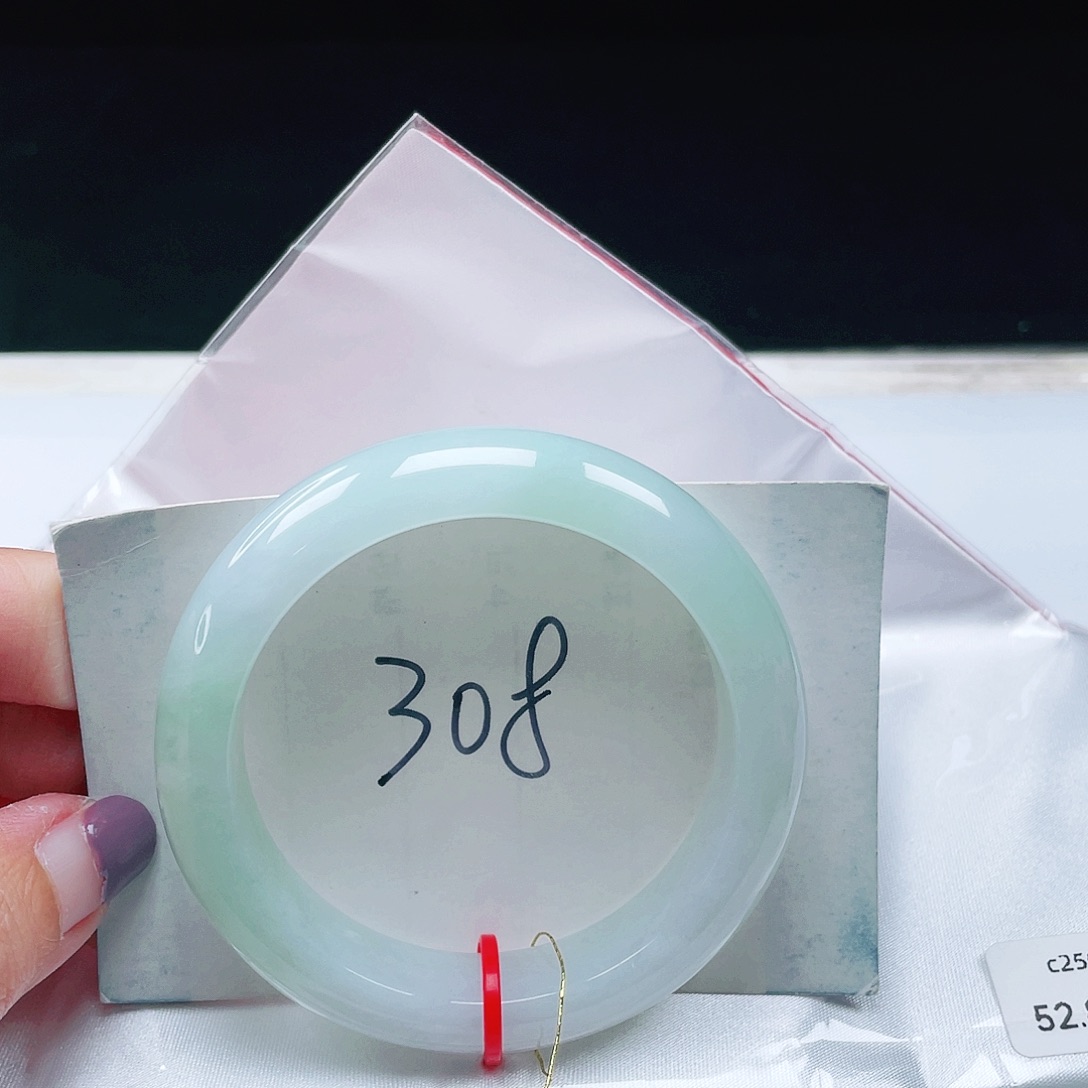 翡翠未镶嵌手镯缅甸翡翠52+