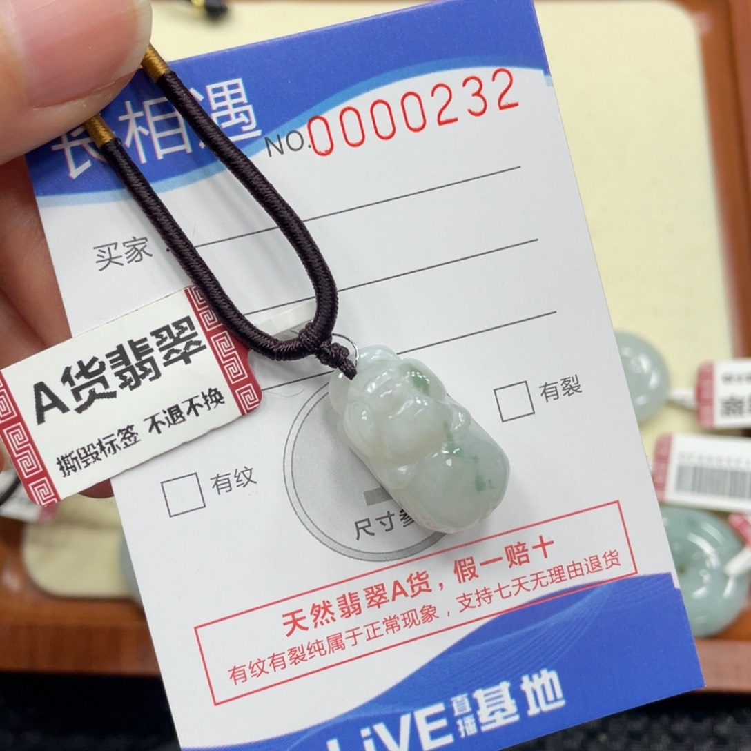 颈饰未镶嵌翡翠翡翠吊坠0232