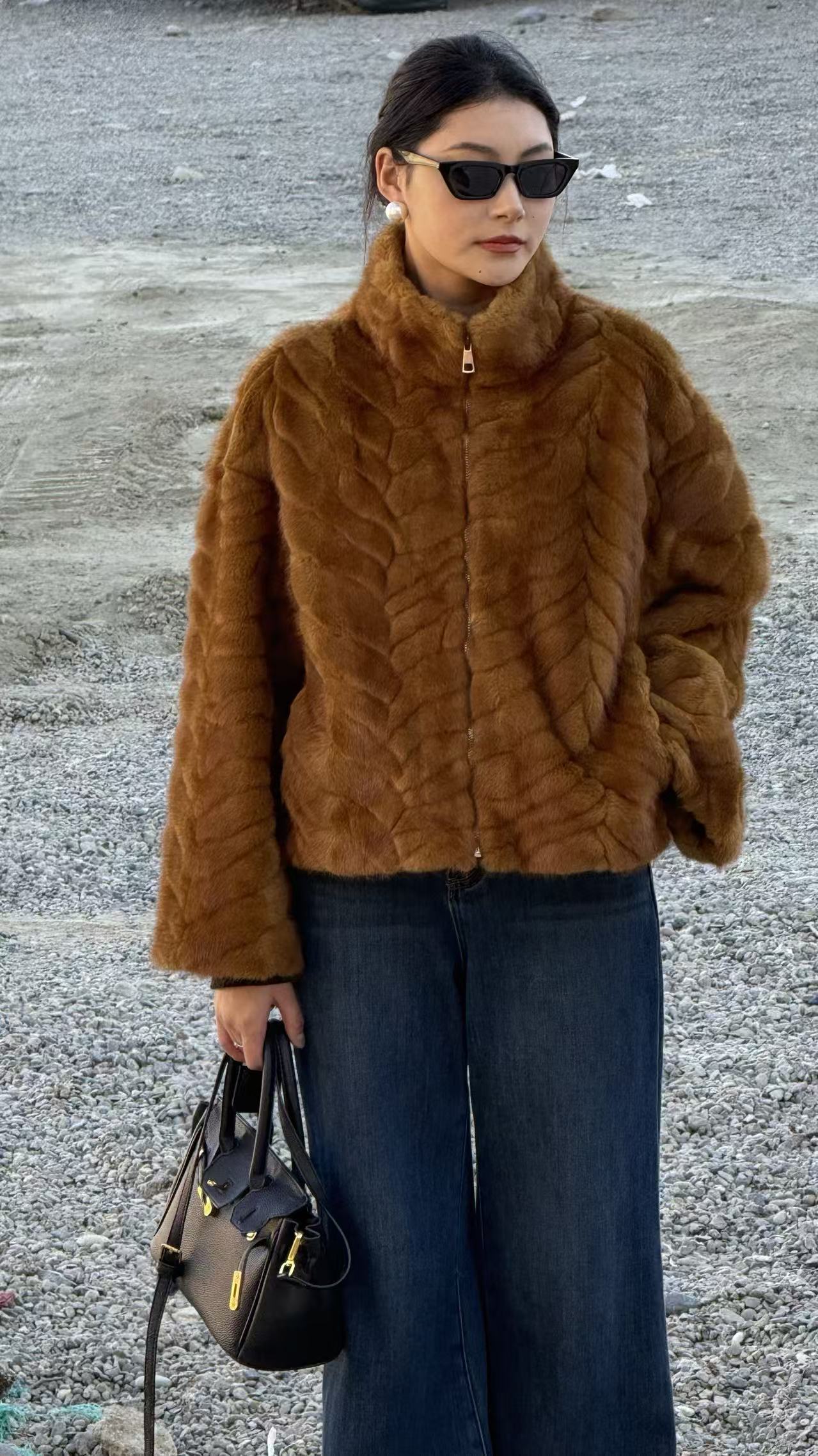 【丹丹同款】新款黄色毛毛外套【8821黄色毛毛外套】