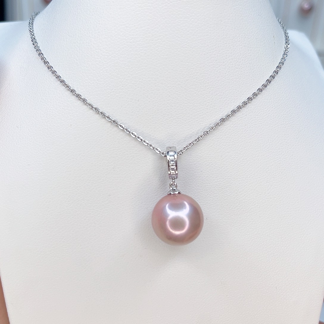 合金淡水珍珠吊坠(赠链)