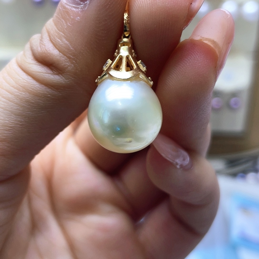 海水珍珠颈饰银S925镶嵌