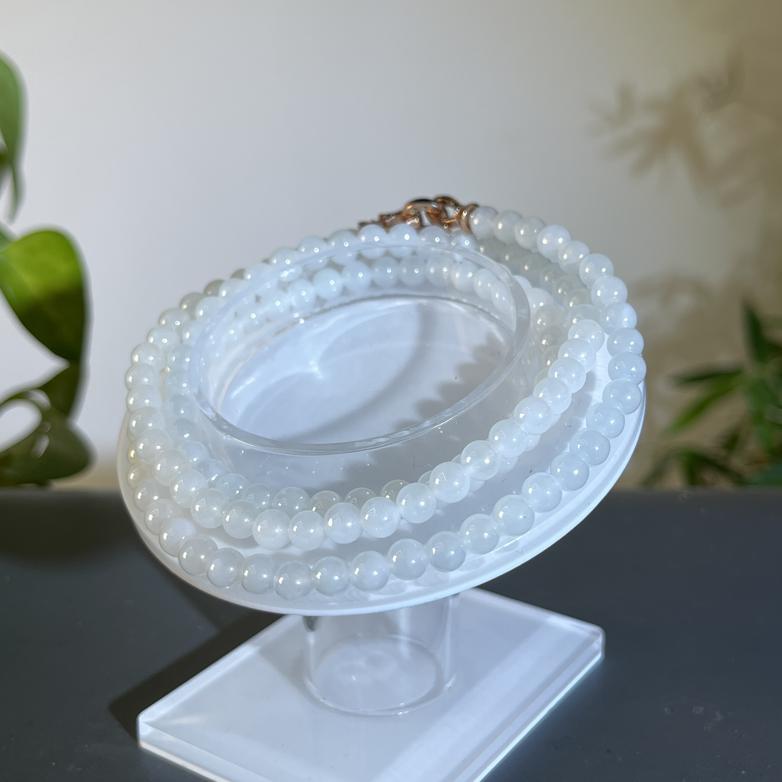 JXA13-49 天然翡翠缅甸A货 翡翠珠链（含配饰）