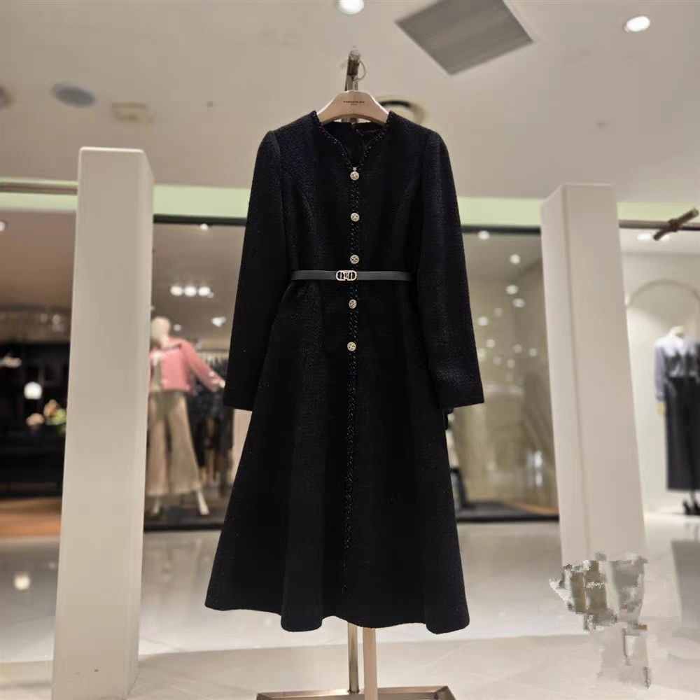 【老板娘专属】前织边收腰连衣裙