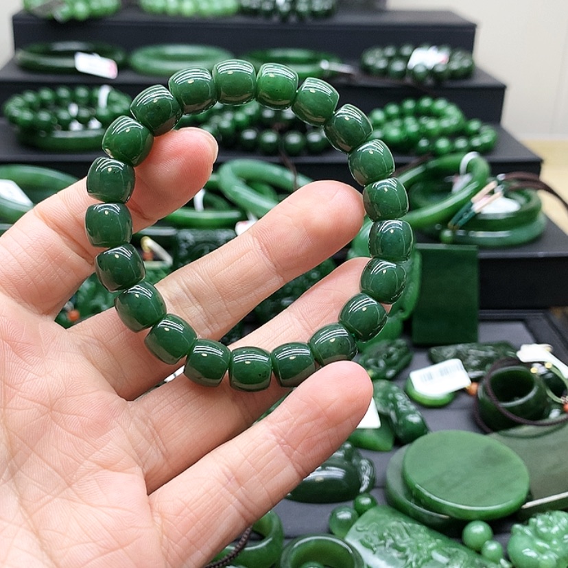 【闪购商品】和田玉（碧玉）手链未镶嵌