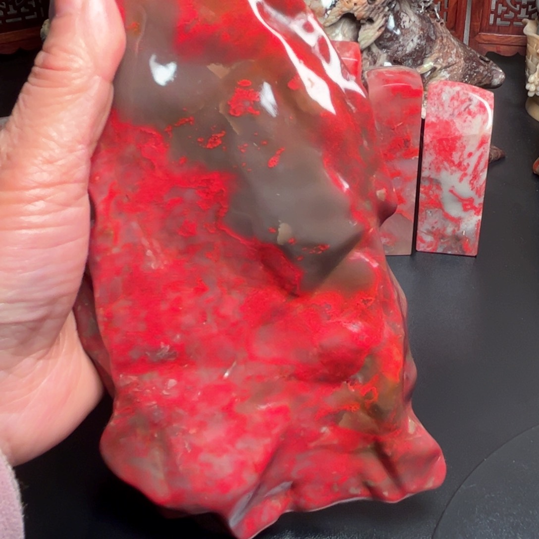 昌化石用****3昌化鸡血石