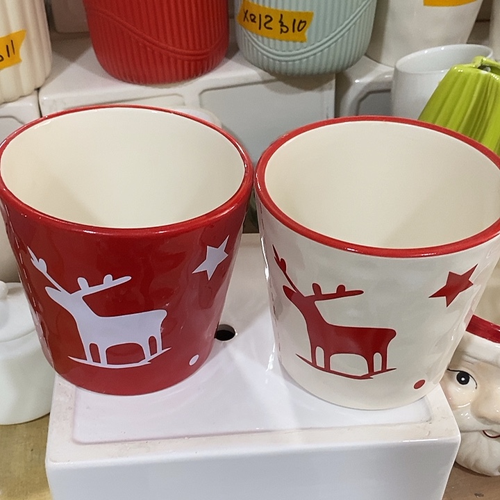 摆件陶盆有孔 瑕疵介意勿拍