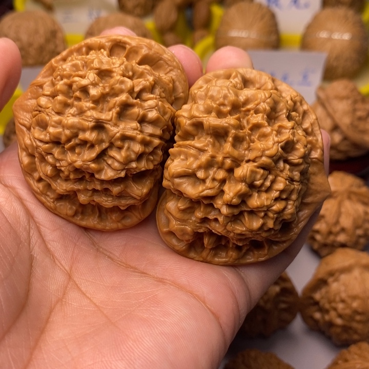 文玩核桃把件50官帽