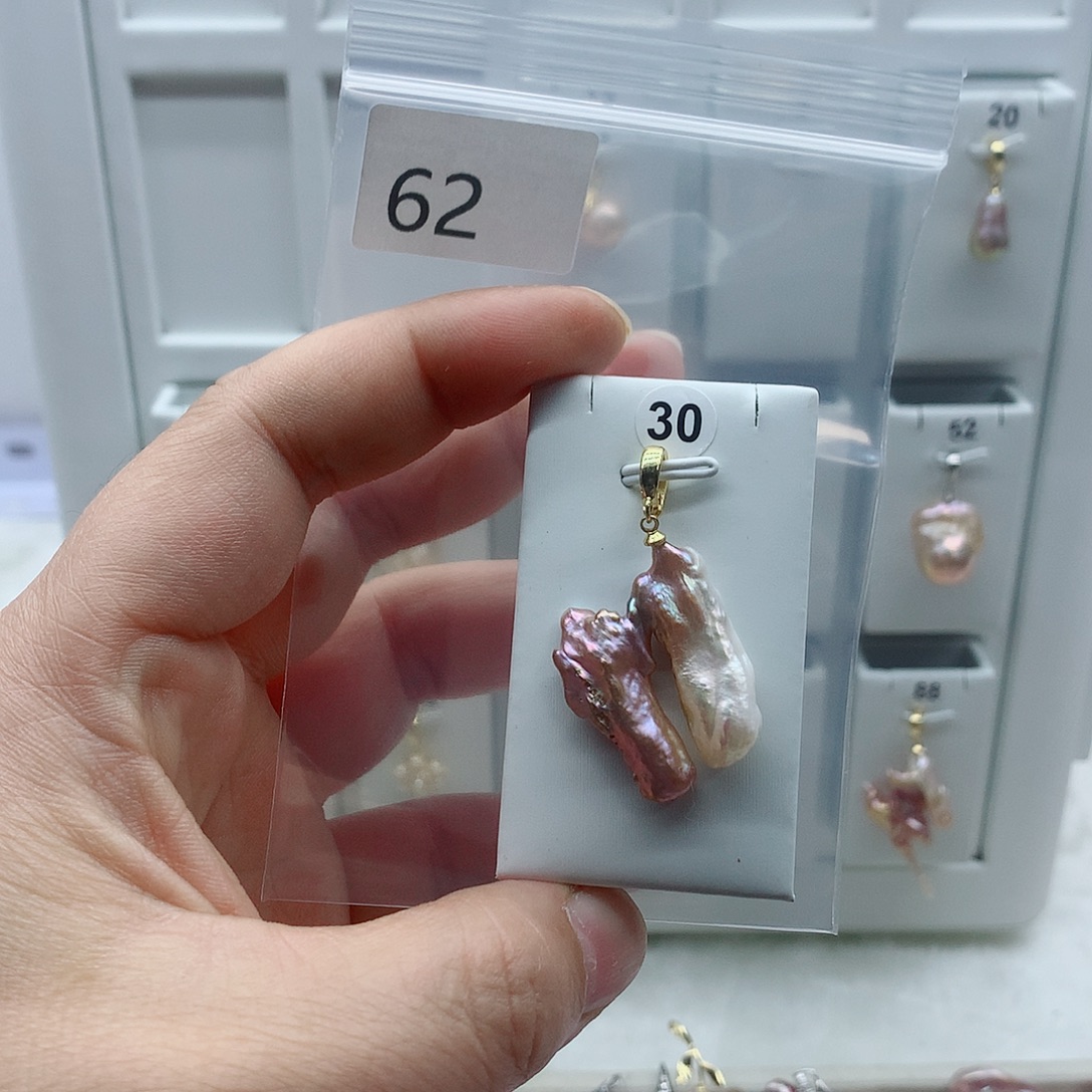 吊坠(不含链)淡水珍珠合金