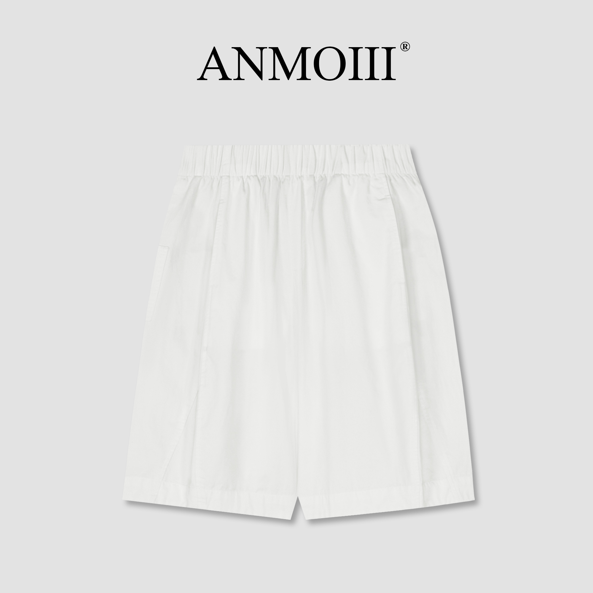 ANMOIII【高腰白色短裤】夏天短裤女款爆款2025新款简约百搭裤子女