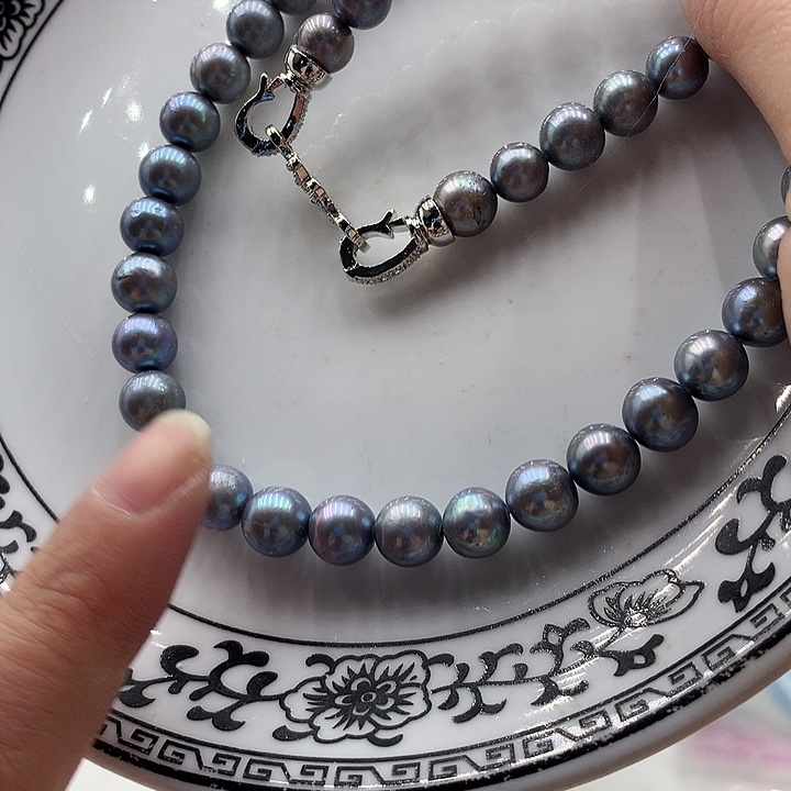 淡水珍珠项链合金6