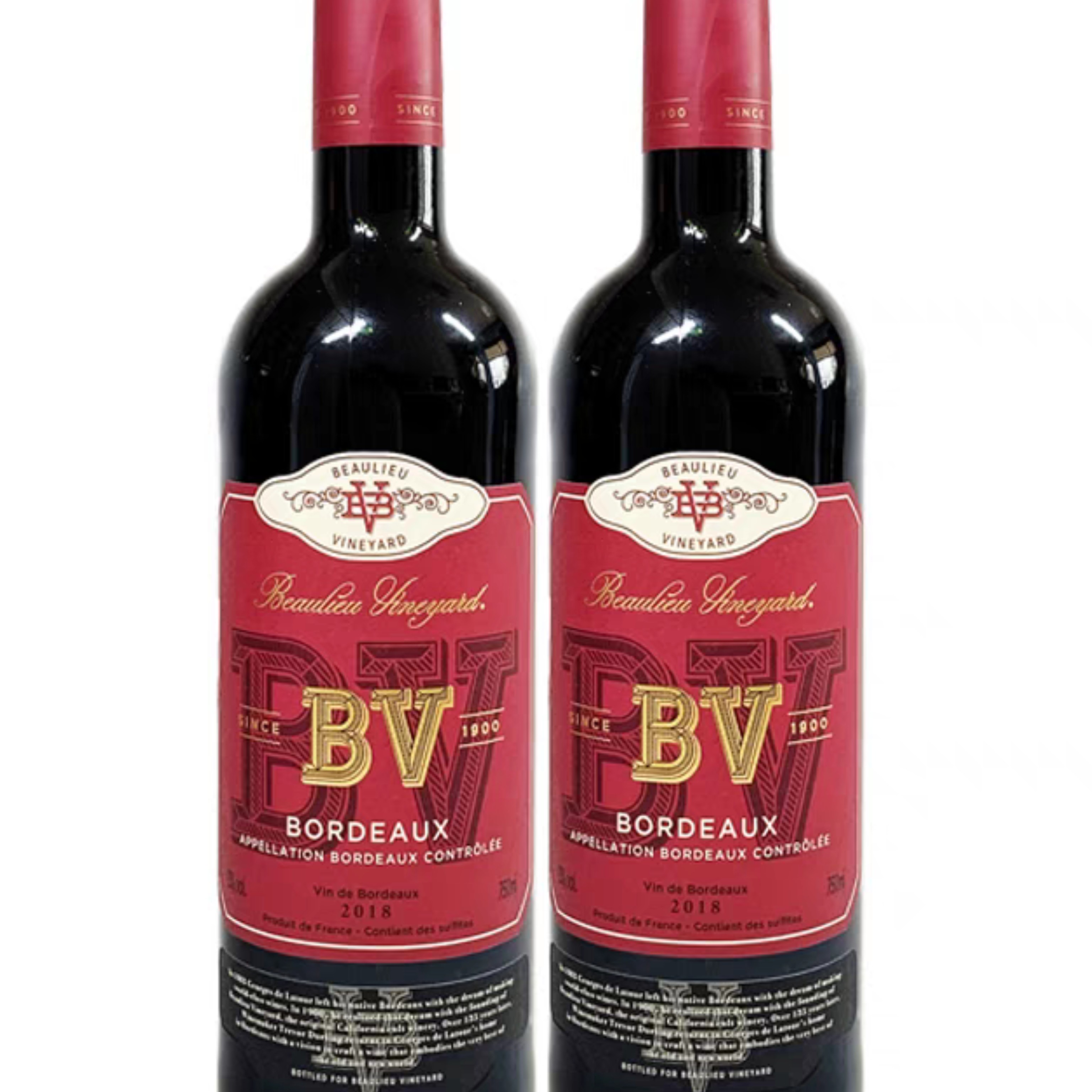 璞立酒庄 波尔多混酿红葡萄酒 法国BV 双支