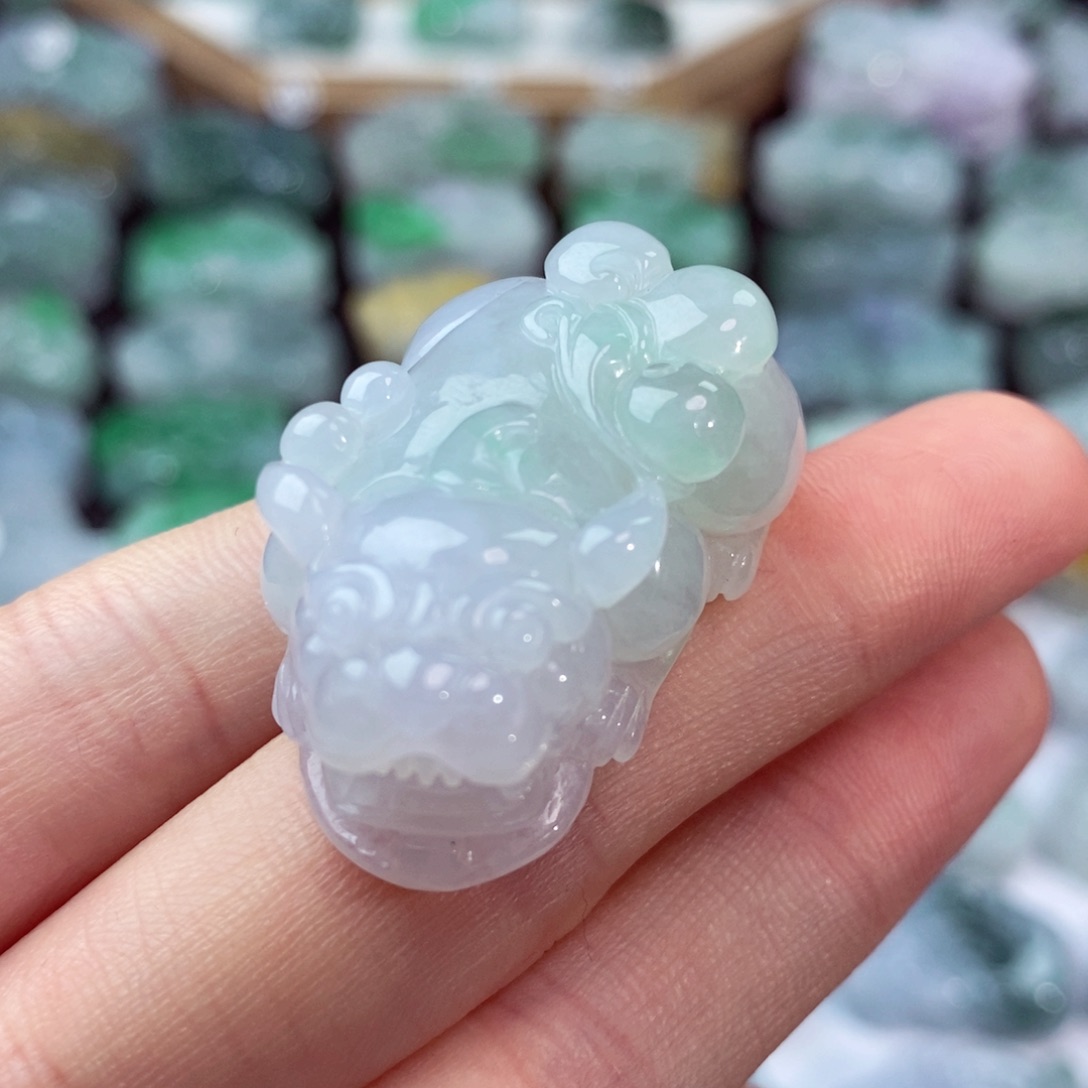 翡翠未镶嵌颈饰天然