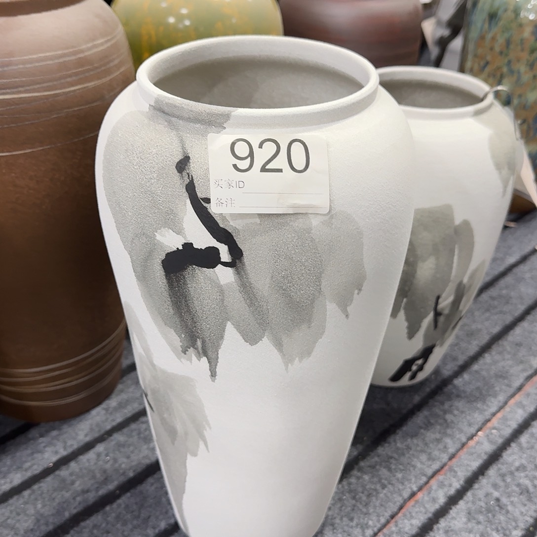 h***t摆件陶景德镇高温花瓶编码920高37口13默认无孔