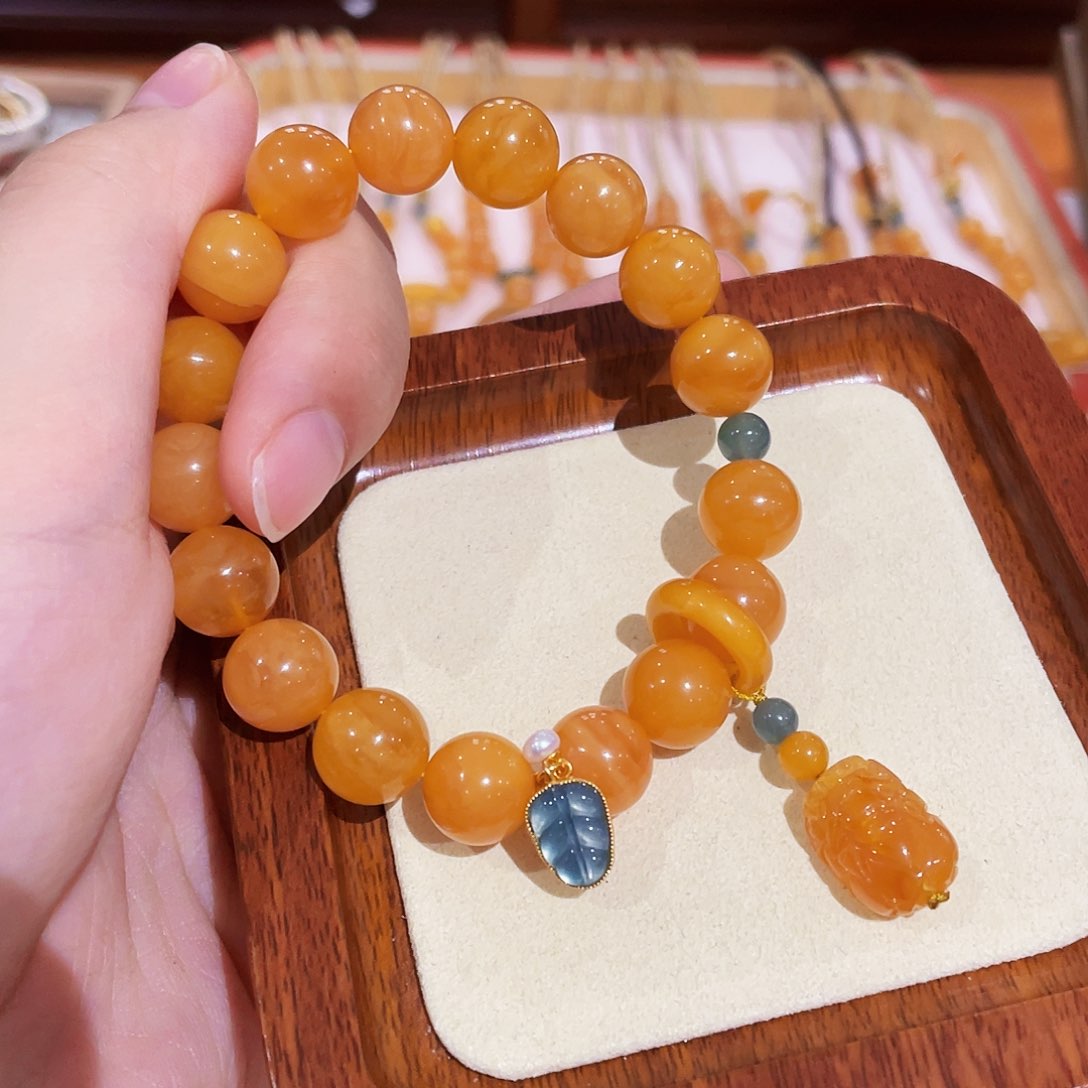 蜜蜡手链未镶嵌手串