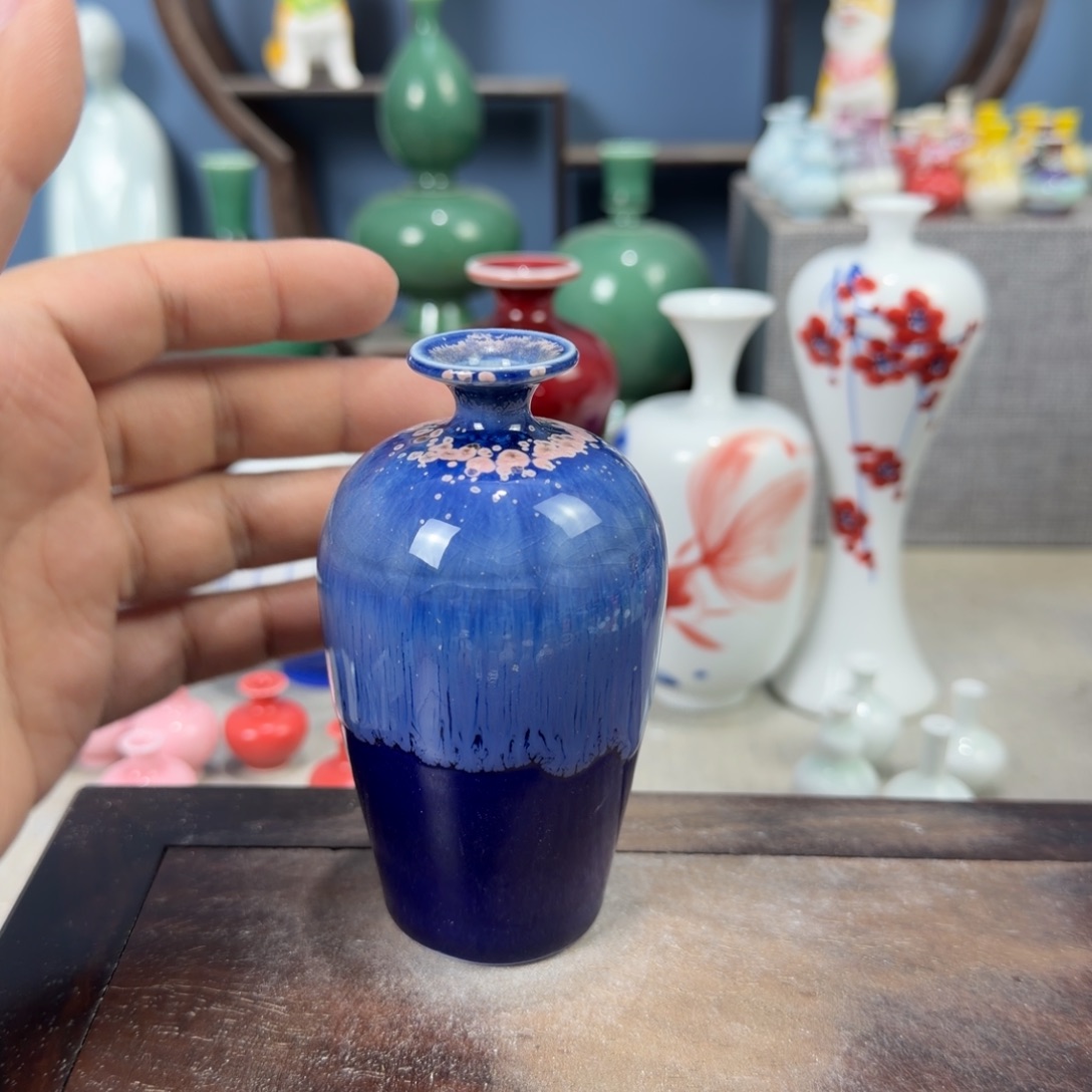 陶瓷手工小花器摆件