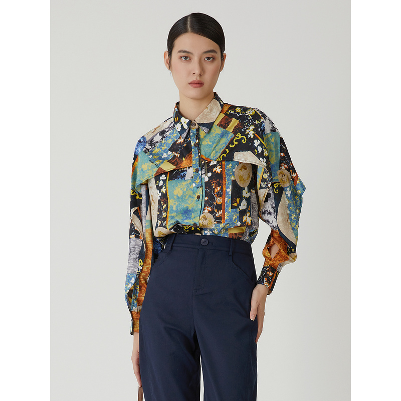 【小花】莱芙艾迪儿时尚衬衫1D3C34001