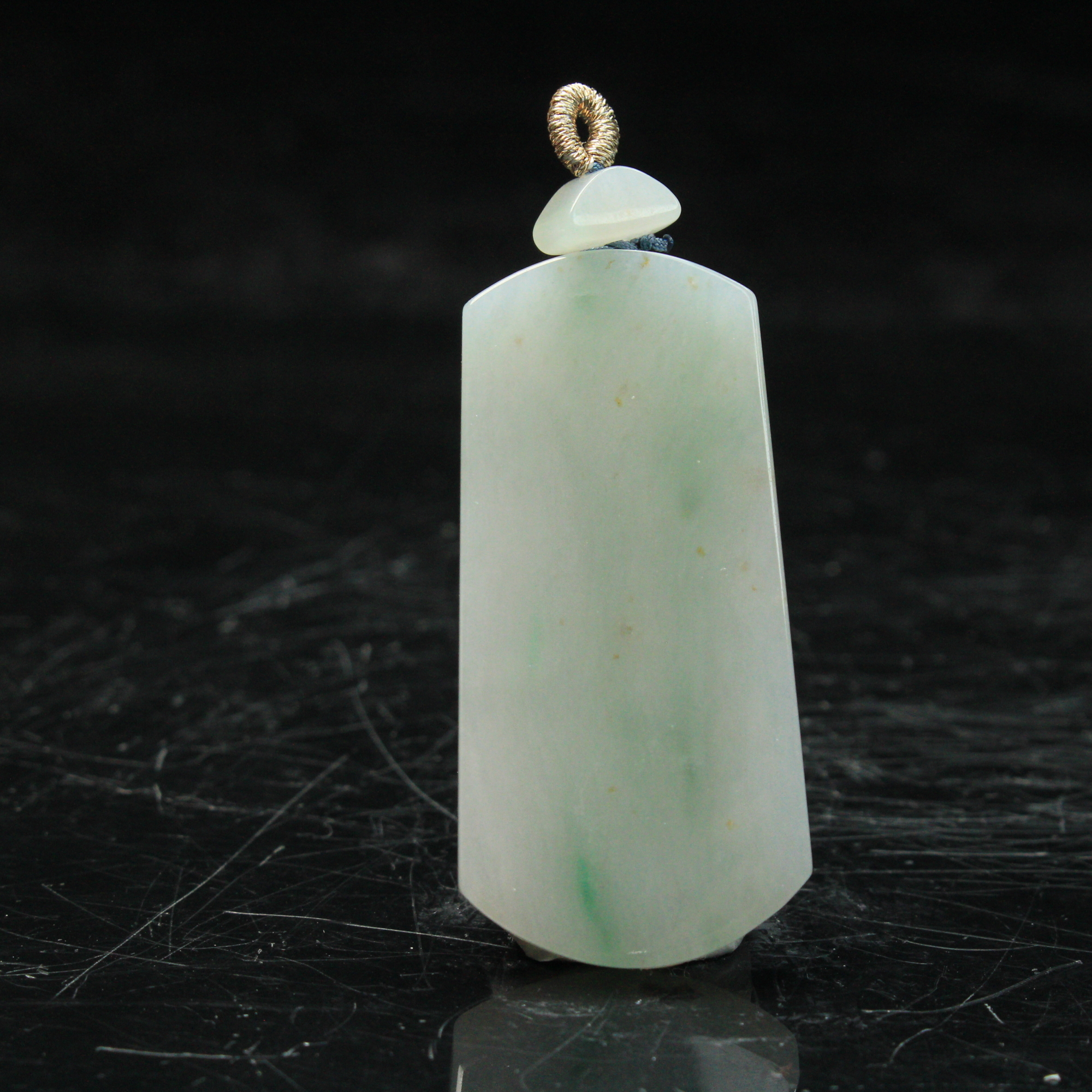 3ZB天然缅甸A货翡翠无事牌吊坠/901492嘉禾珍宝