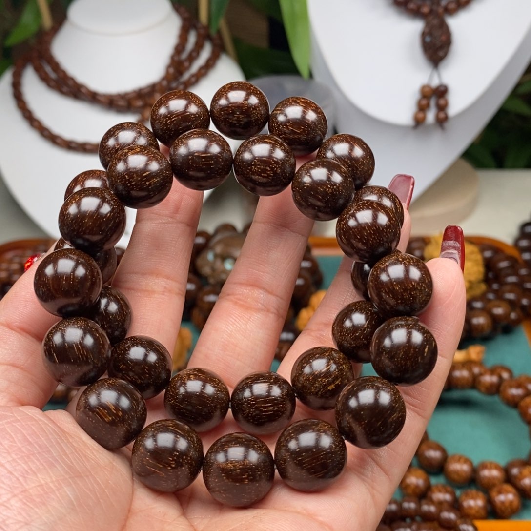 贡木手串/手链贡木1.5黑爆星