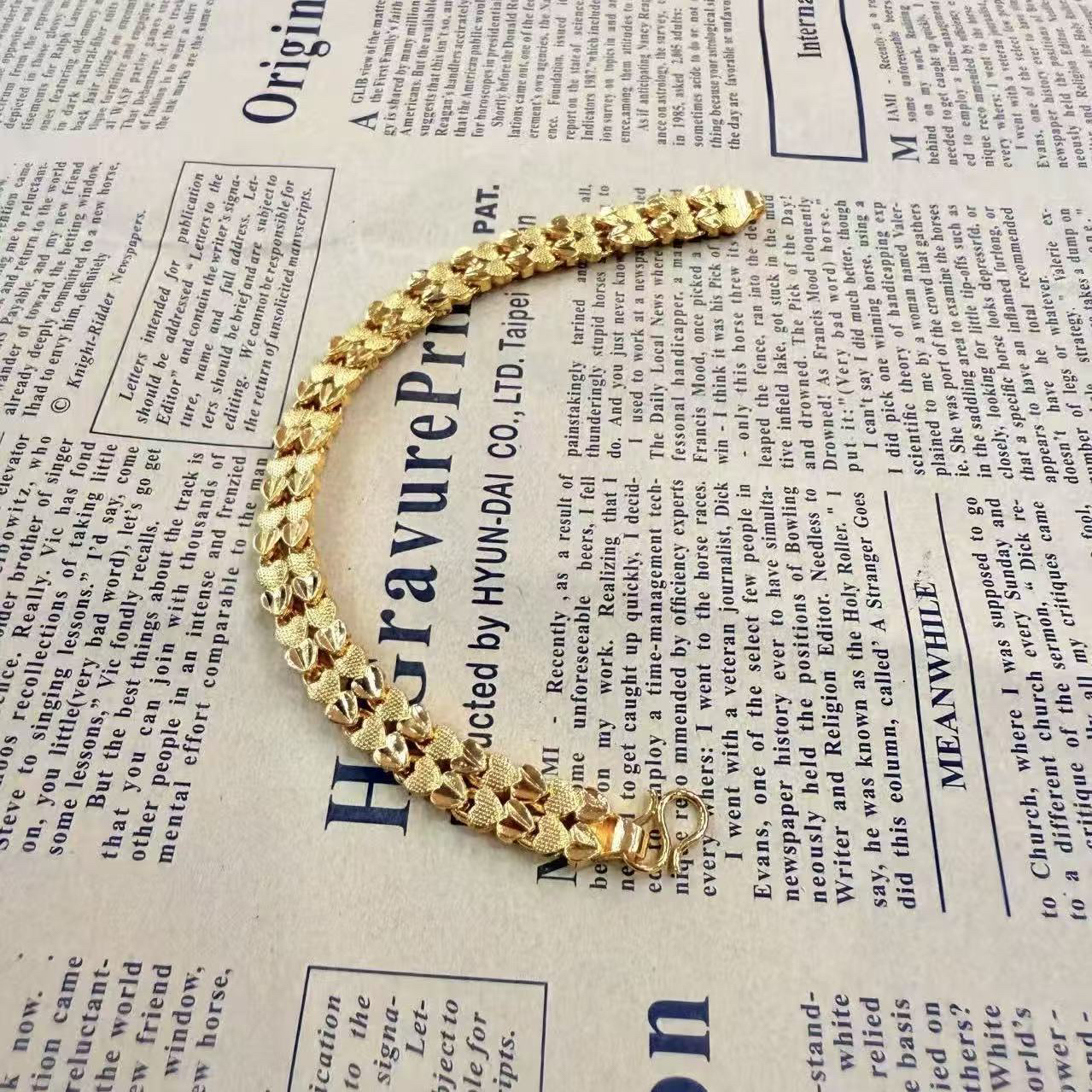 精品双排爱心手链