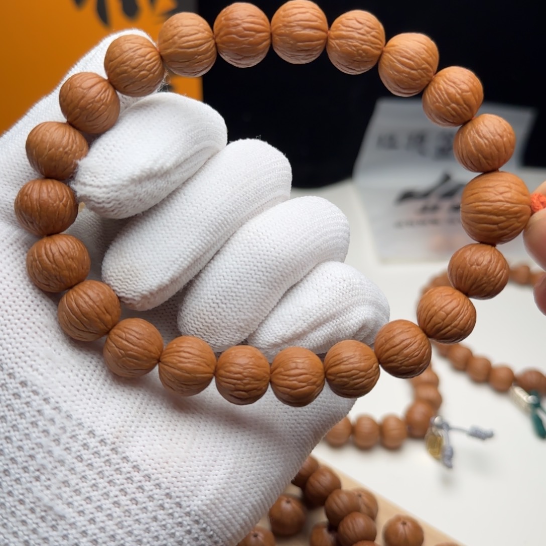 a***b猴头核桃手串12磨盘凤羽