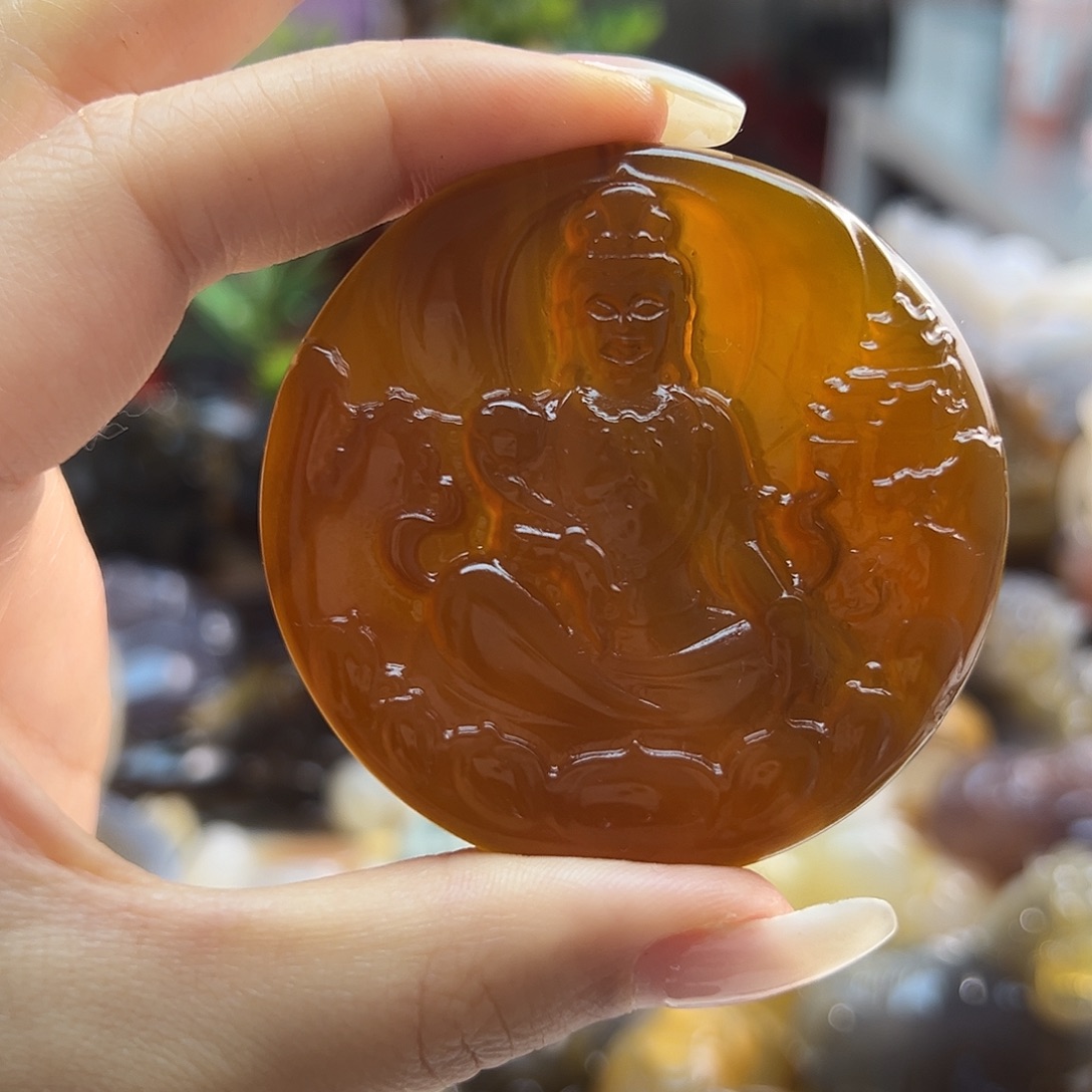 玛瑙/玉髓未镶嵌吊坠(不含链)