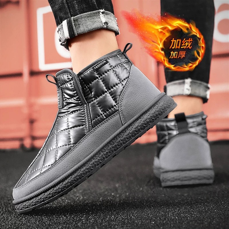 雪地靴成人防滑保暖时尚雪地靴男厚底加厚高帮冬季男CU33