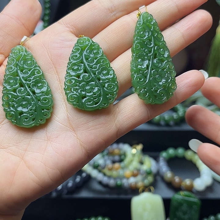 和田玉未镶嵌颈饰多样性发货拍一发一