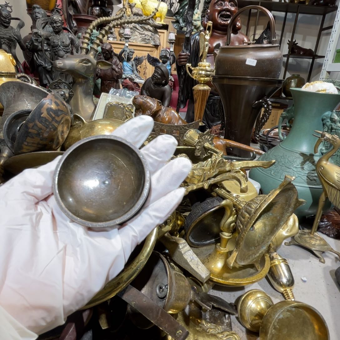 咣**声大阪回流铜器摆件20