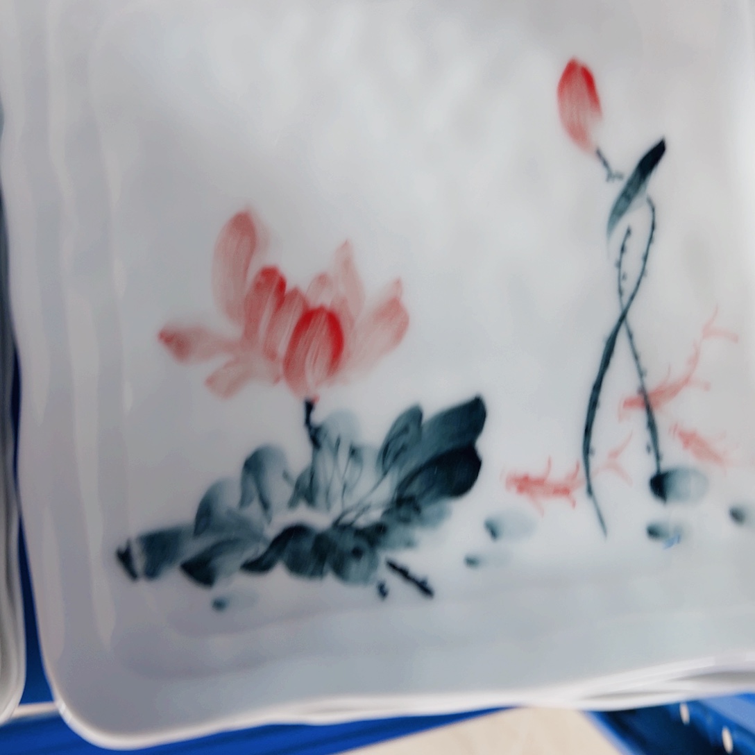 瓷片景德镇瓷器手工手绘制作