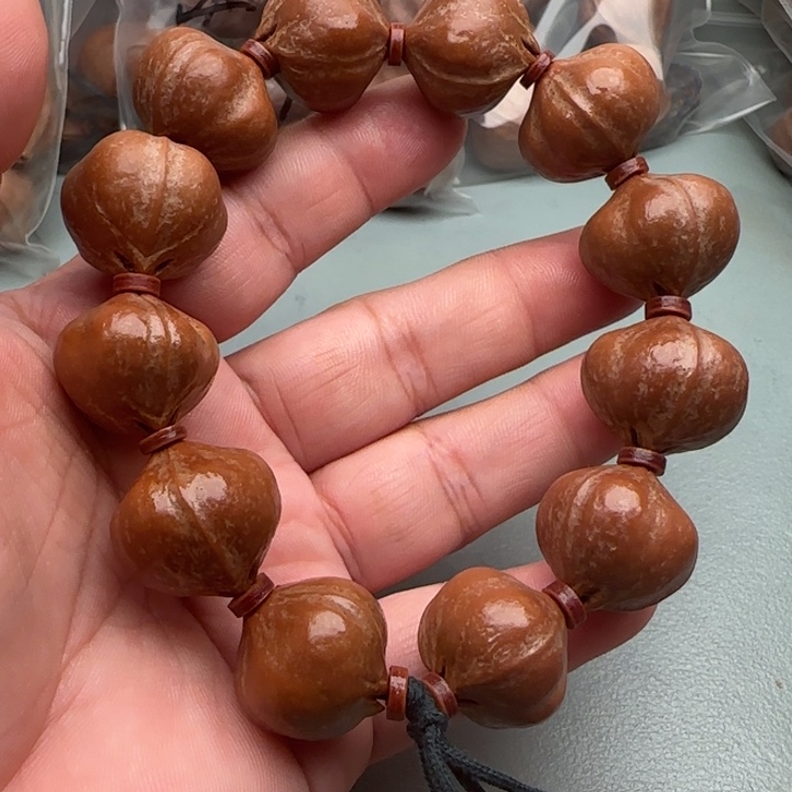 宝***裟手串橄榄核橄榄核原皮铁核