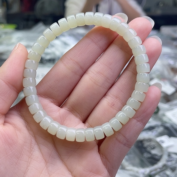 和田玉未镶嵌手链