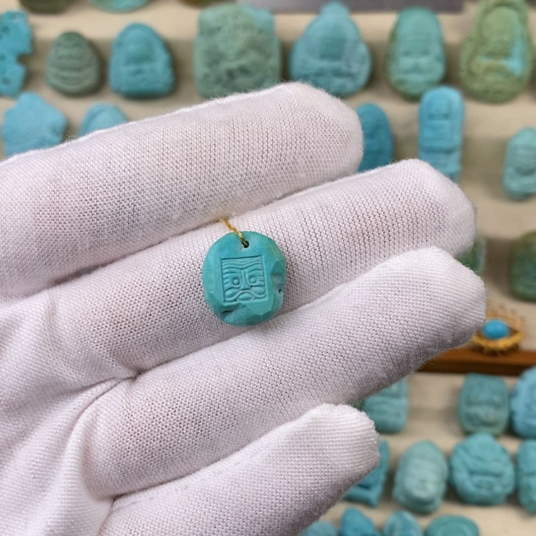 绿松石珠宝奇石未镶嵌