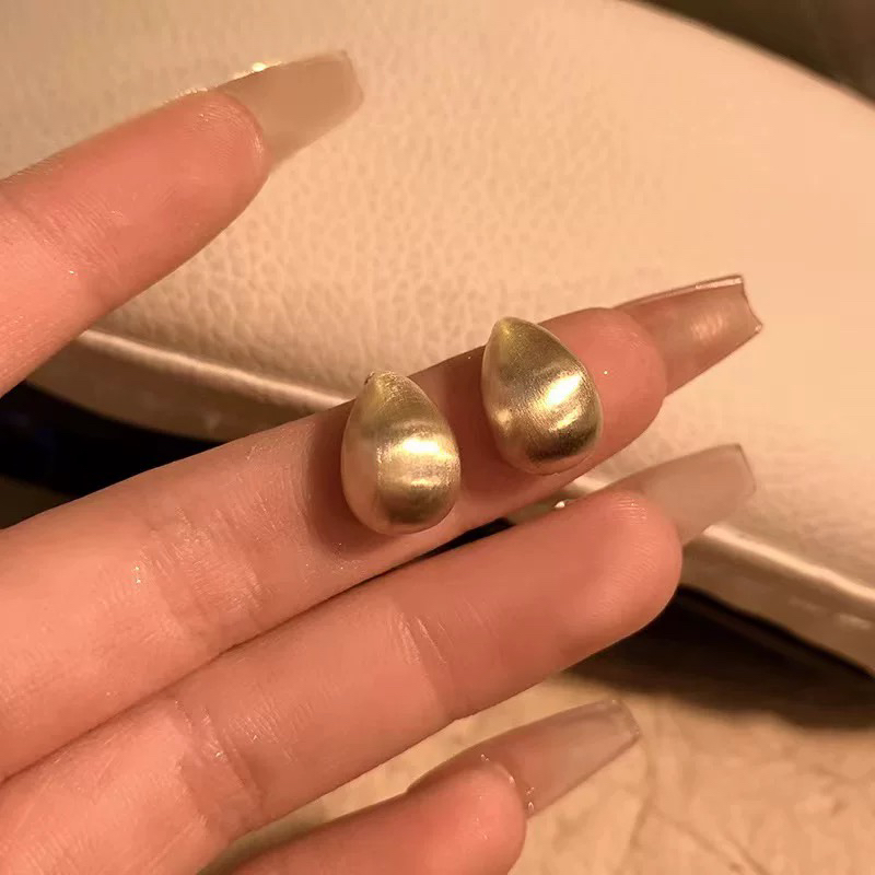 铜合金耳饰 2004简约拉丝C形耳钉