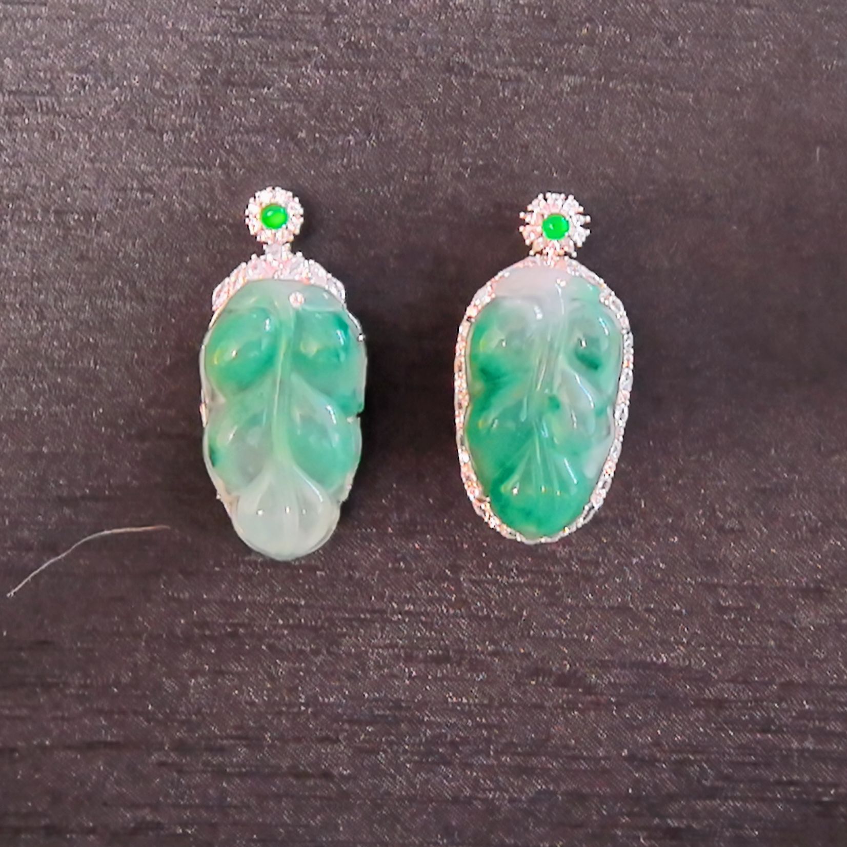 非洲翠S925银镶叶子A款 | 多样性发货 仅发其一 