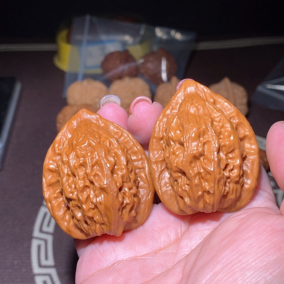 文玩核桃把件霧*'大红袍