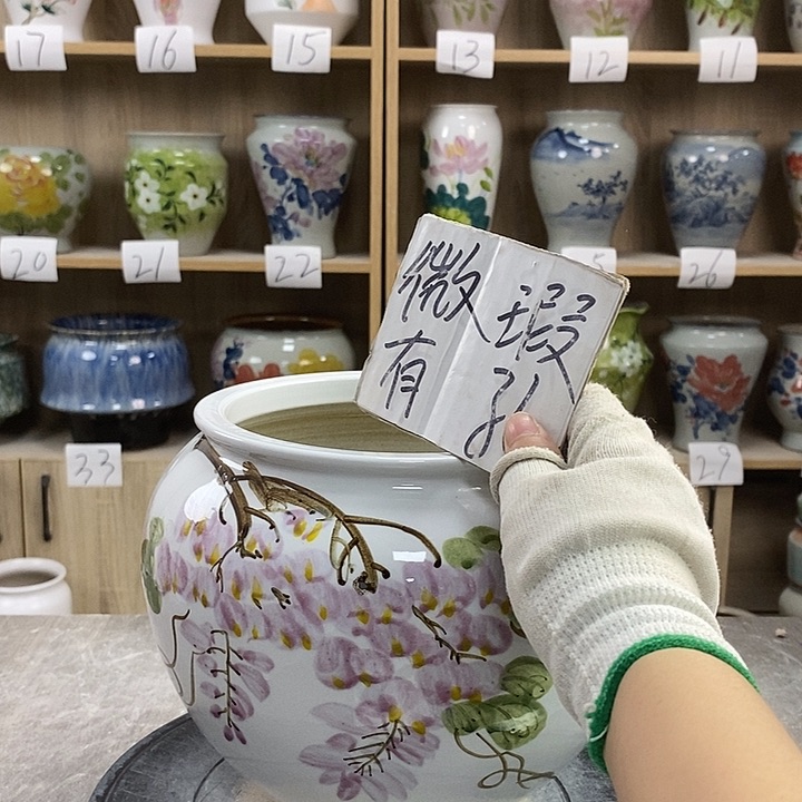 缸23xc景德镇陶瓷花盆