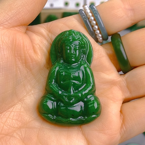 未镶嵌和田玉挂件观音