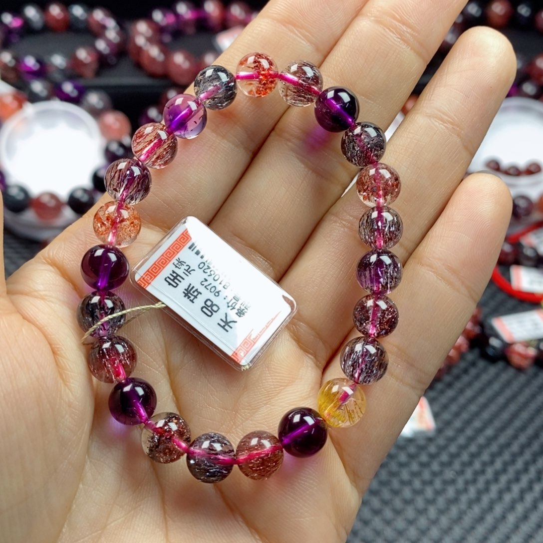 水晶超七手链：810620未镶嵌渣*归