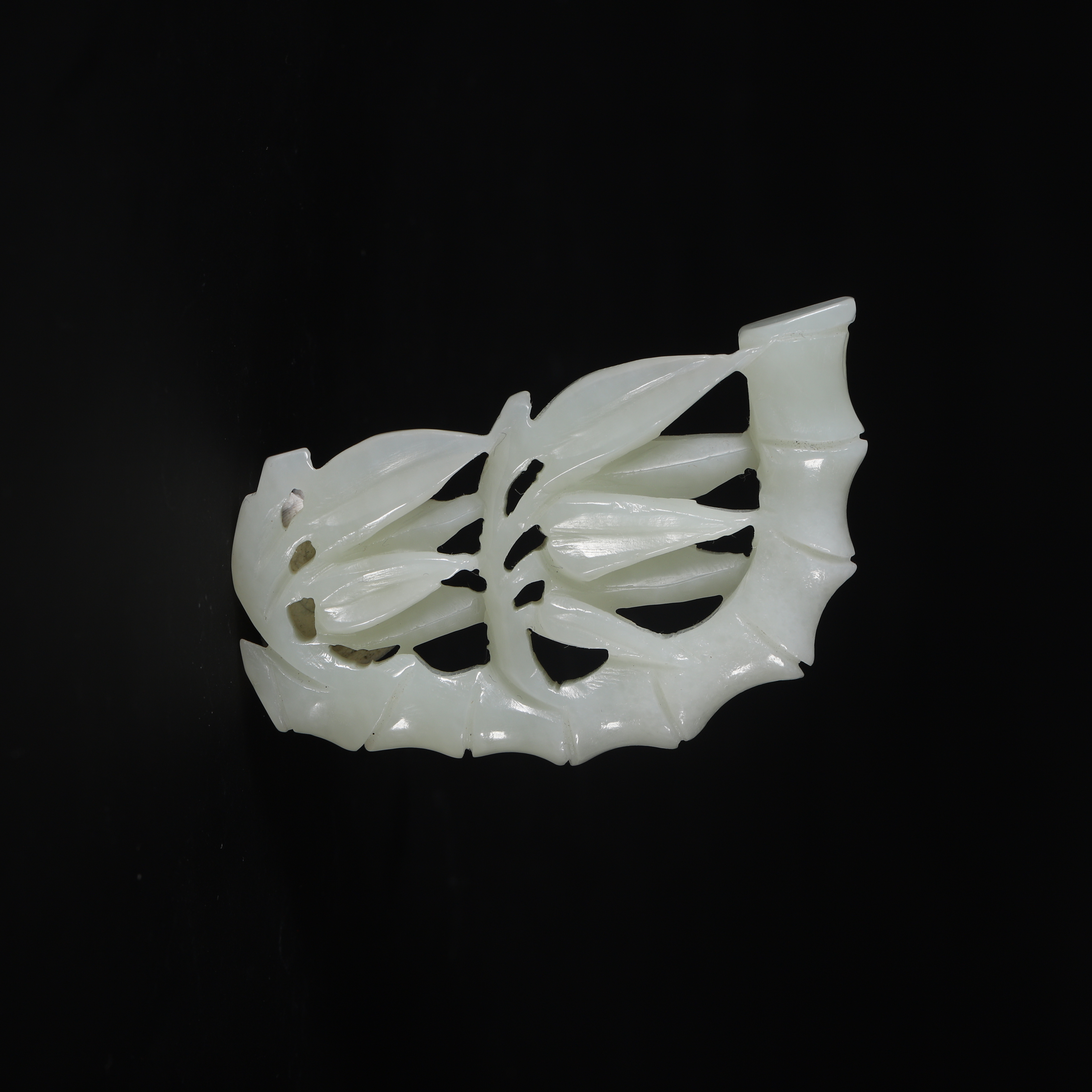 Lot51 清代 和田玉节节高升竹节玉佩挂件