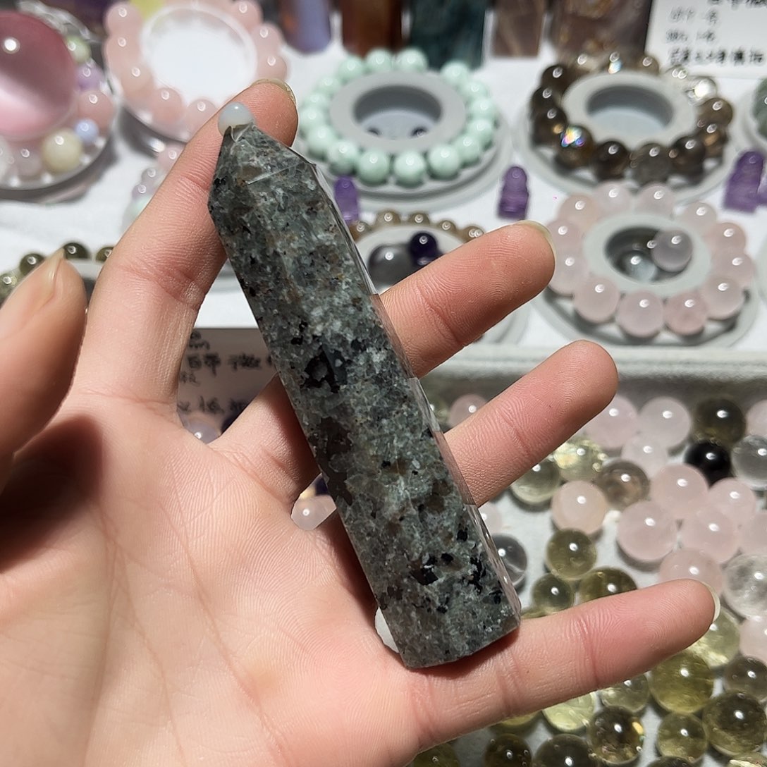 珠宝半成品紫晶银S925镶嵌开播福利火焰山柱子