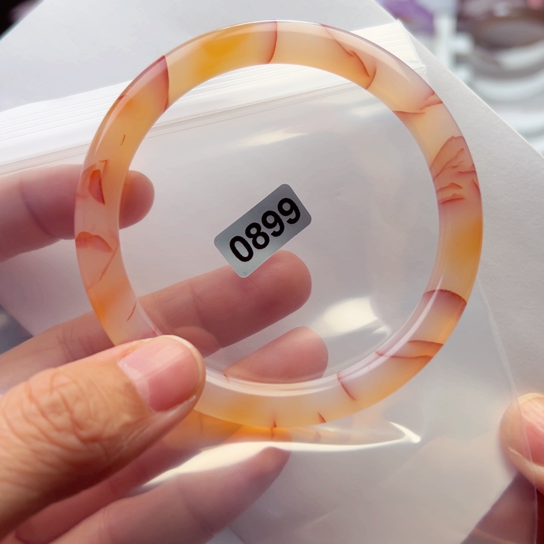 玛瑙/玉髓手镯未镶嵌雨*啦